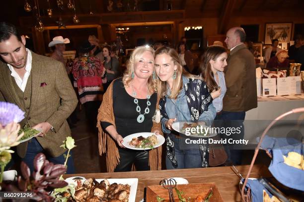 Sharon Bush and Ashley Bush attend Hearst Castle Preservation Foundation Annual Benefit Weekend "Hearst Ranch Patron Cowboy Cookout" at Hearst Dairy...