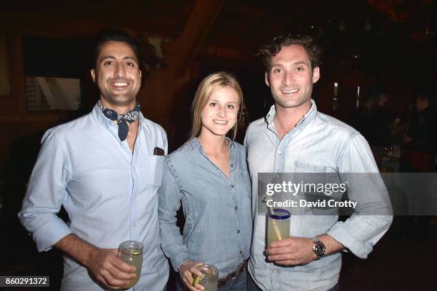 Sasha Sanan, Hanne Vastveit and Justin Fichelson attend Hearst Castle Preservation Foundation Annual Benefit Weekend "Hearst Ranch Patron Cowboy...