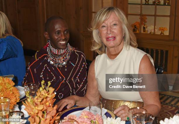 Luke Mamai and Sylvie Chantecaille attend a private dinner, following the Warrior Games Exhibition VIP Preview, hosted by HRH Princess Eugenie, Waris...