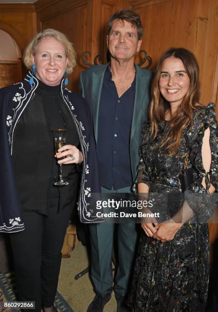 Fiona McCarthy, Barnaby Thompson and Kathleen Baird Murray attend a private dinner, following the Warrior Games Exhibition VIP Preview, hosted by HRH...