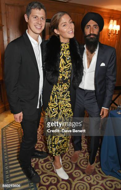 George Northcott, Quentin Jones and Waris Ahluwalia attend a private dinner, following the Warrior Games Exhibition VIP Preview, hosted by HRH...