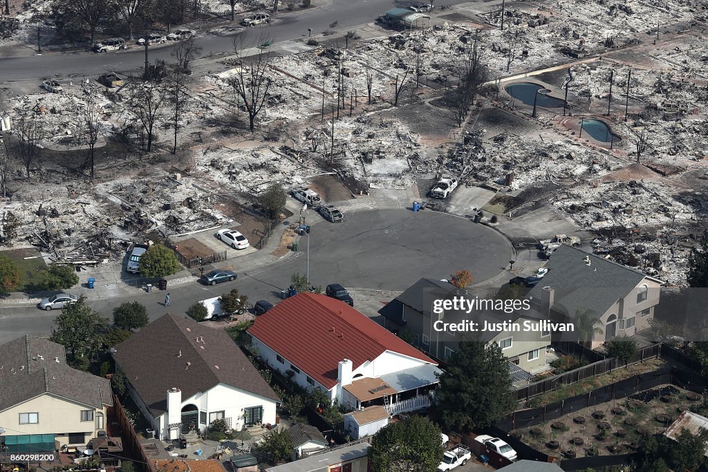 Multiple Wildfires Destroy Homes, Threaten California Wine Country