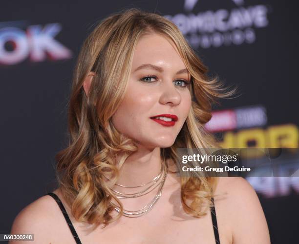 Ryan Simpkins arrives at the premiere of Disney and Marvel's "Thor: Ragnarok" at the El Capitan Theatre on October 10, 2017 in Los Angeles,...