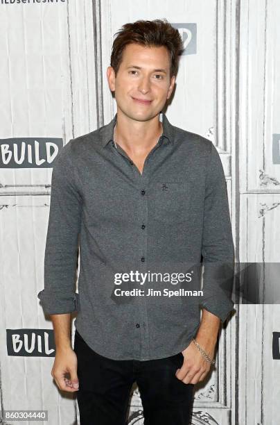 Singer Peter Cincotti attends Build to perform "Long Way From Home" at Build Studio on October 11, 2017 in New York City.