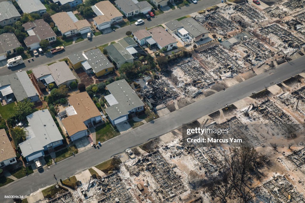 Wildfires Continue To Ravage Through California Wine Country