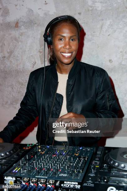 Honey Dijon plays at the Moncler X Stylebop.com launch event at the Musikbrauerei on October 11, 2017 in Berlin, Germany.