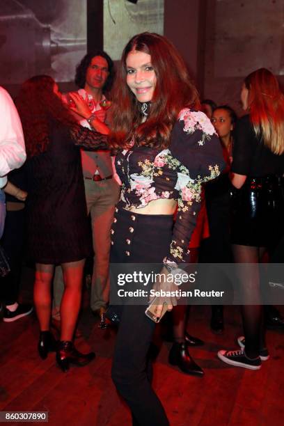 Andrea Dibelius attends the Moncler X Stylebop.com launch event at the Musikbrauerei on October 11, 2017 in Berlin, Germany.