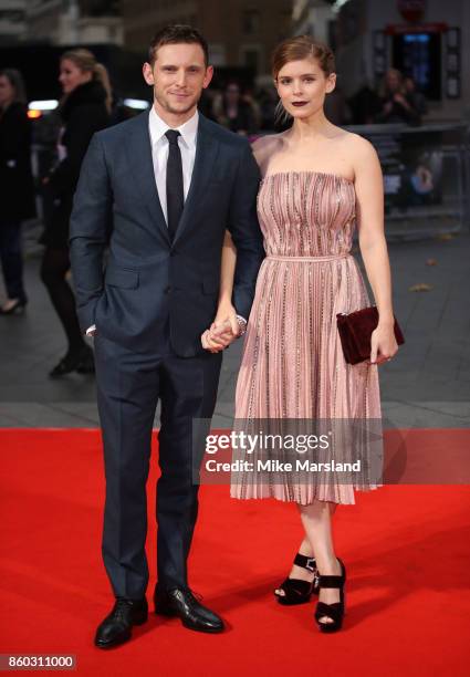 Jamie Bell and Kate Mara attend the Mayfair Gala & European Premiere of "Film Stars Don't Die in Liverpool" during the 61st BFI London Film Festival...
