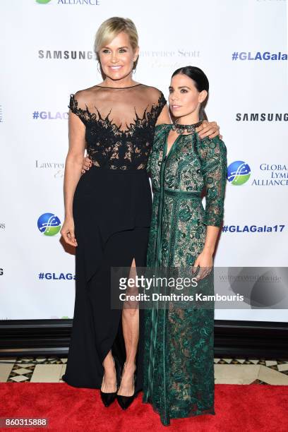 Yolanda Hadid and Ally Hilfiger attend the Global Lyme Alliance third annual New York City Gala on October 11, 2017 in New York City.