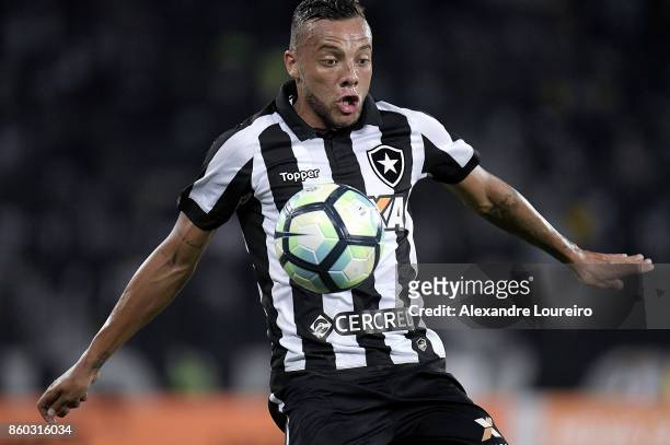 Victor LuisÂ of Botafogo in action during the match between Botafogo and Chapecoense as part of Brasileirao Series A 2017 at Engenhao Stadium on...
