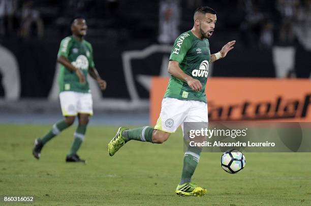 Canteros of Chapecoense reacts during the match between Botafogo and Chapecoense as part of Brasileirao Series A 2017 at Engenhao Stadium on October...