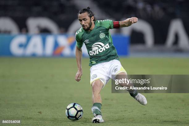 ApodiÂ of Chapecoense runs with the ball during the match between Botafogo and Chapecoense as part of Brasileirao Series A 2017 at Engenhao Stadium...