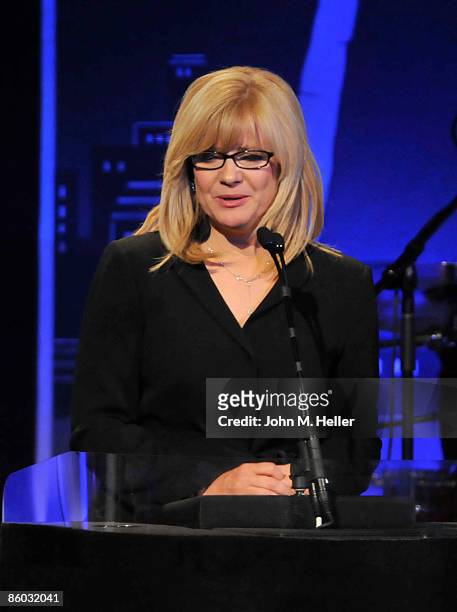 Actress Bonnie Hunt was awarded the"True Grit" Humanitarian Award at the 24th annual Odyssey Ball at the Beverly Hilton Hotel on April 18, 2009 in...