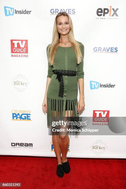 Model Elena Kurnosova attends the TV Guide Magazine event celebrating cover star Sela Ward and her show "Graves" at The Rickey at Dream Midtown on...