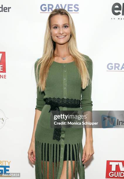 Model Elena Kurnosova attends the TV Guide Magazine event celebrating cover star Sela Ward and her show "Graves" at The Rickey at Dream Midtown on...