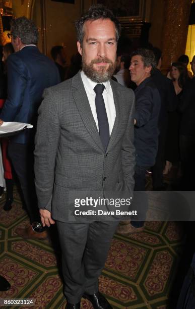 John Light attends the press night after party for "Oslo" at The Royal Horseguards on October 11, 2017 in London, England.
