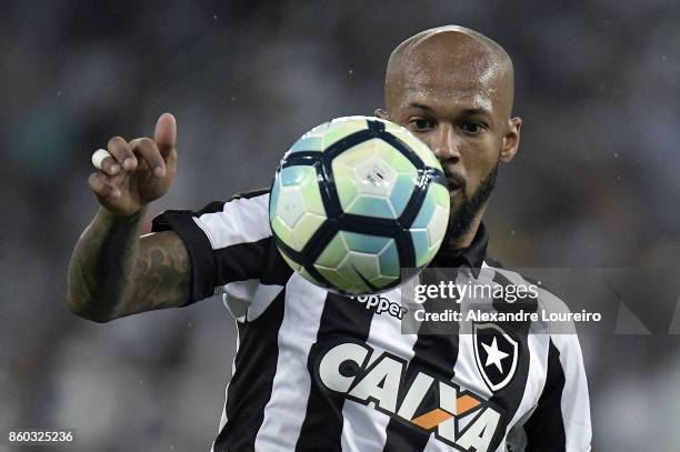 Bruno SilvaÂ of Botafogo in action during the match between Botafogo and Chapecoense as part of Brasileirao Series A 2017 at Engenhao Stadium on...