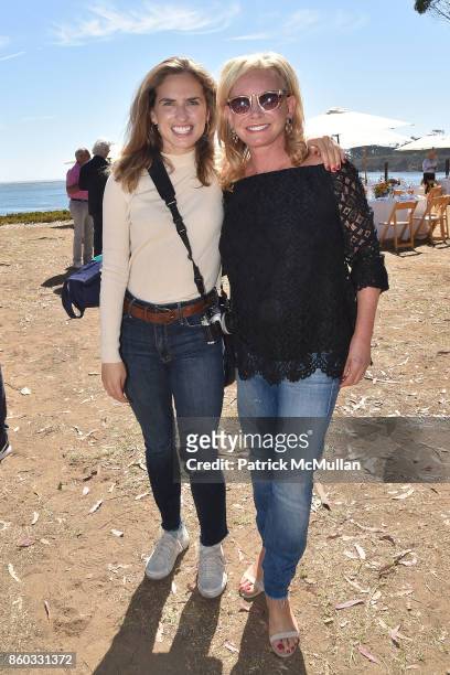 Ashley Bush and Sharon Bush attend Hearst Castle Preservation Foundation Annual Benefit Weekend "Lunch at the Hearst Ranch Wine Warehouse" at Wine...