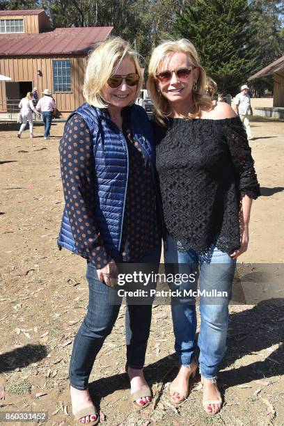 Sharon King and Sharon Bush attend Hearst Castle Preservation Foundation Annual Benefit Weekend "Lunch at the Hearst Ranch Wine Warehouse" at Wine...