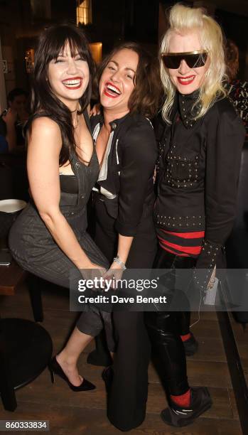 Daisy Lowe, Jaime Winstone and Pam Hogg attend the launch of The Great Eight Guacamoles, London's first Guacamoles and Tequila Bar, at Cantina Laredo...