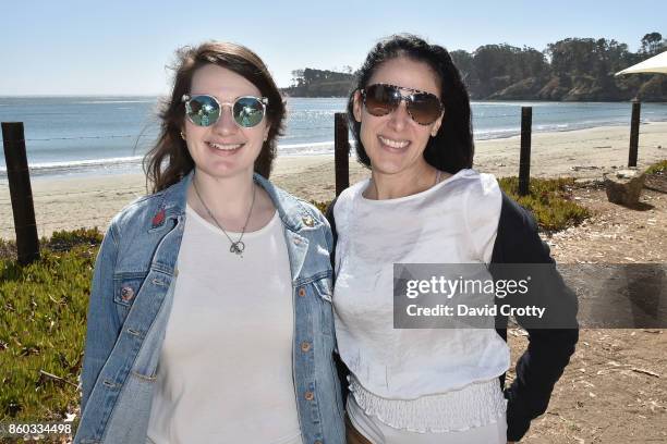 Molly Eustis and Theresa Catena attend Hearst Castle Preservation Foundation Annual Benefit Weekend "Lunch at the Hearst Ranch Wine Warehouse" at...