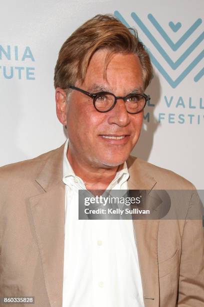 Director Aaron Sorkin arrives on the red carpet for "Molly's Game" during the Mill Valley Film Festival at Christopher B. Smith Rafael Film Center on...