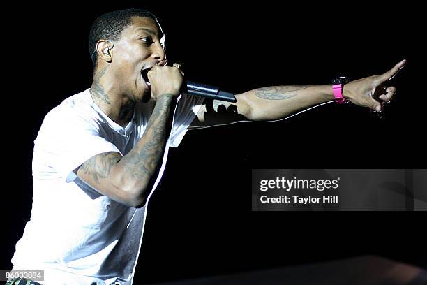 Pharrell Williams of N.E.R.D. Performs during the 2009 Rites of Spring Music Festival on the Campus Alumni Lawn at Vanderbilt University on April 18,...