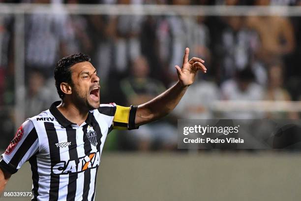Fred of Atletico MG a match between Atletico MG and Sao Paulo as part of Brasileirao Series A 2017 at Independencia stadium on October 11, 2017 in...