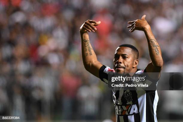 Robinho of Atletico MG a match between Atletico MG and Sao Paulo as part of Brasileirao Series A 2017 at Independencia stadium on October 11, 2017 in...