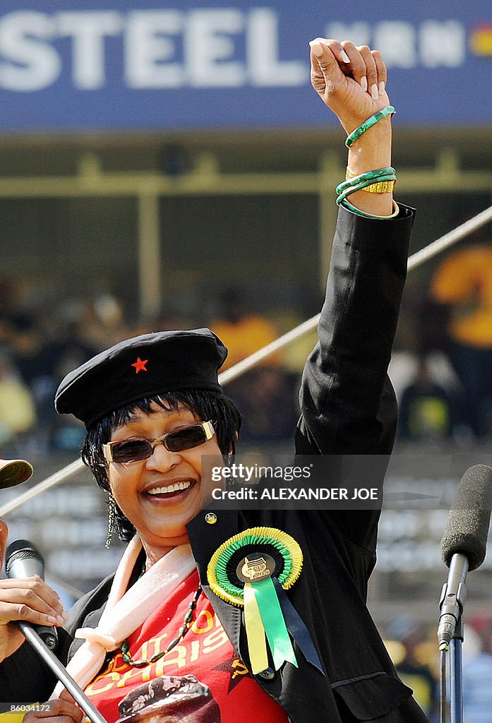 Winnie Mandela, wife of former South Afr