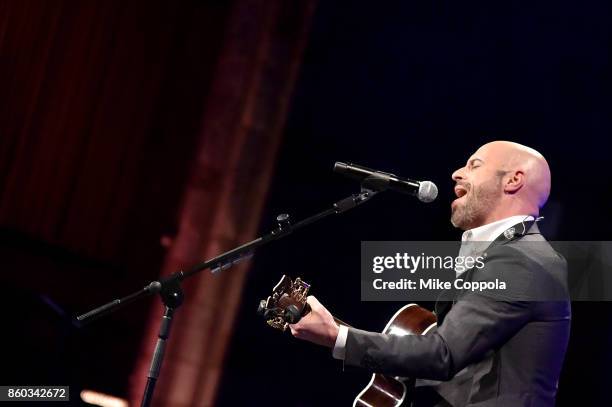 Chris Daughtry performs onstage at the Global Lyme Alliance third annual New York City Gala on October 11, 2017 in New York City.
