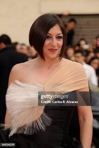 Actress Mariola Fuentes attends the 'Malaga' Award ceremony at the Cervantes Theater during the 12th Malaga Film Festival on April 18, 2009 in...