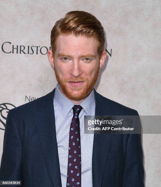 Actor Domhnall Gleeson attends the Fox Searchlight Pictures "Goodbye Christopher Robin" New York Special Screening on October 11 in New York City. /...