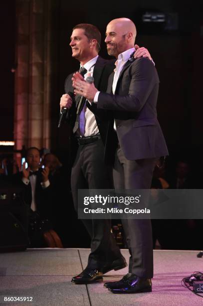 Rob Thomas and Chris Daughtry perform onstage at the Global Lyme Alliance third annual New York City Gala on October 11, 2017 in New York City.