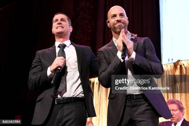 Rob Thomas and Chris Daughtry perform onstage at the Global Lyme Alliance third annual New York City Gala on October 11, 2017 in New York City.