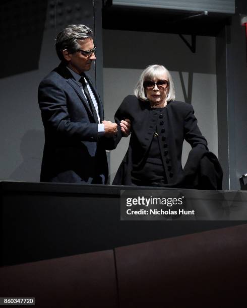 Director Griffin Dunne and Writer Joan Didion attend the 55th New York Film Festival presentation of - "Joan Didion: The Center Will Not Hold" at...