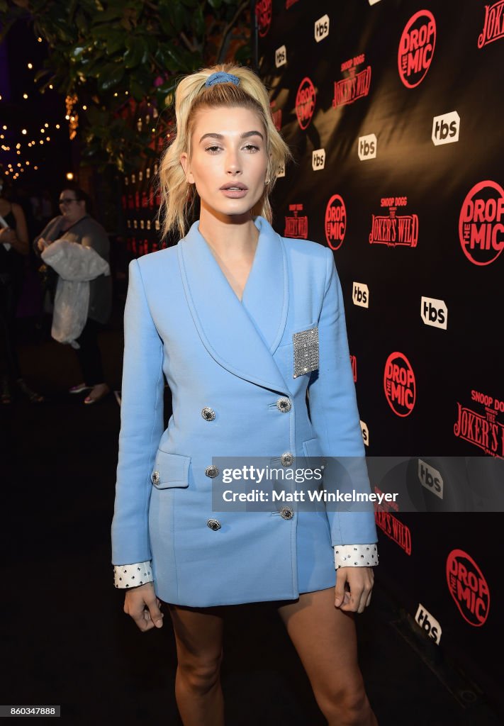 Host Hailey Baldwin at TBS' Drop the Mic and The Joker's Wild... News