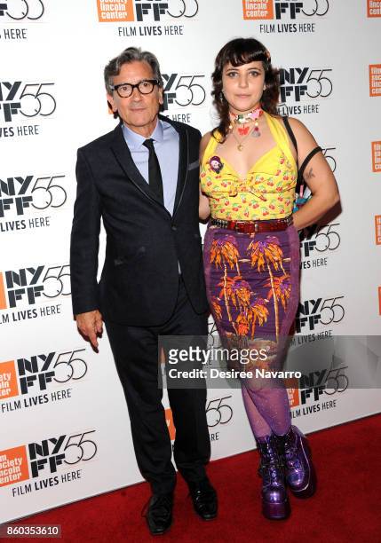 Director Griffin Dunne and his daughter Hannah Dunne attend the 55th New York Film Festival 'Joan Didion: The Center Will Not Hold' at Alice Tully...