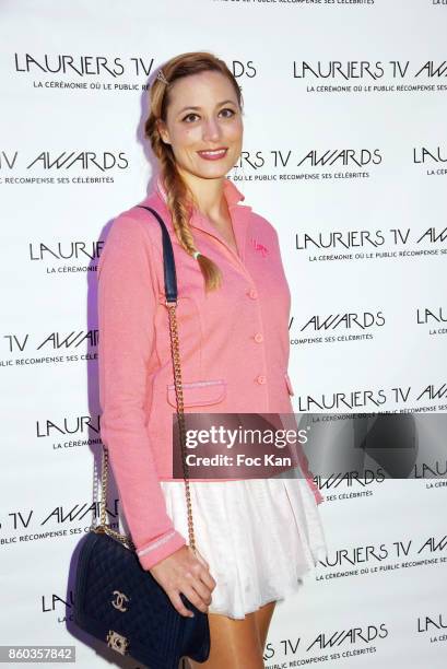 Jennyfer the island 3 attends the Laurier TV Awards Press Conference at Cercle Cadet on October 11, 2017 in Paris, France.