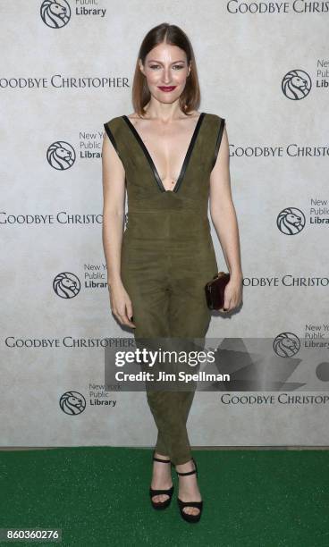 Actress Kelly Macdonald attends the "Good Bye Christopher Robin" New York special screening at The New York Public Library on October 11, 2017 in New...