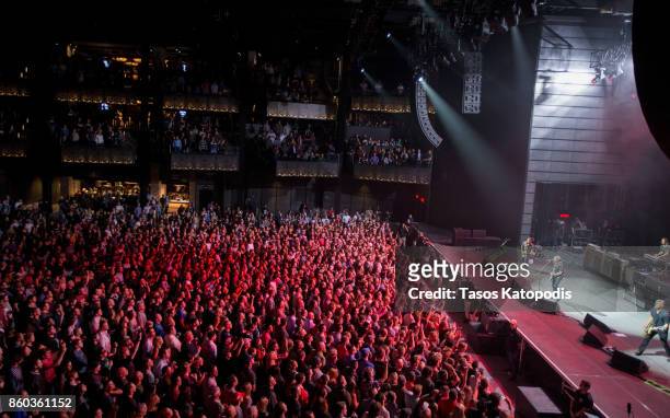 Foo Fighters perform on stage during the iHeartRadio Foo FAnthem Show at The Anthem on October 11 2017 in Washington, DC.