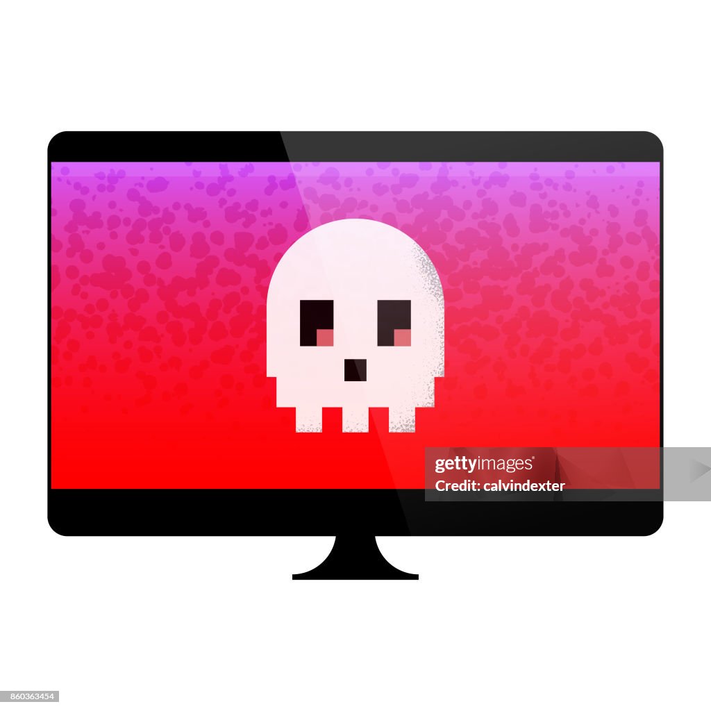 Cyber attack on desktop computer
