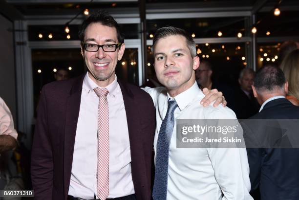 Juan-Pablo Valdes and Joshua Beamish attend Joshua Beamish + MOVETHECOMPANY premieres "Saudade" in NYC at Brooklyn Academy of Music on October 11,...