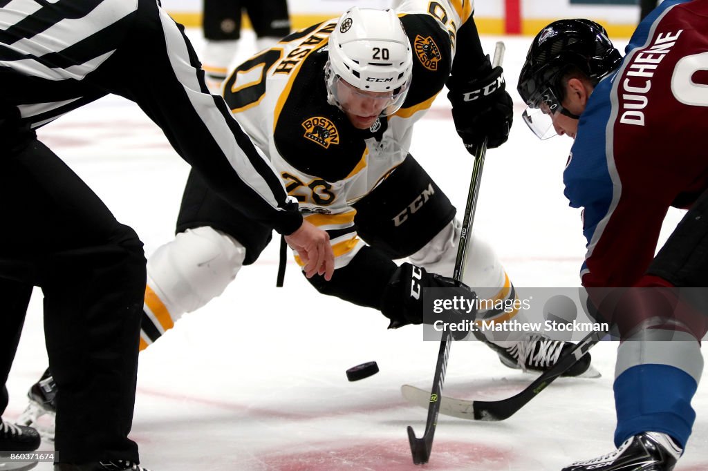 Boston Bruins v Colorado Avalanche