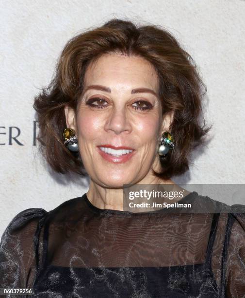 Publicist Peggy Siegal attends the "Good Bye Christopher Robin" New York special screening at The New York Public Library on October 11, 2017 in New...