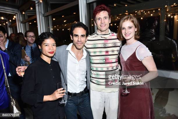 Vania Doutel Vaz, Francisco Graciano, Manuel Vignoulle and Jane Cracovaner attend Joshua Beamish + MOVETHECOMPANY Premieres "Saudade" in NYC at...