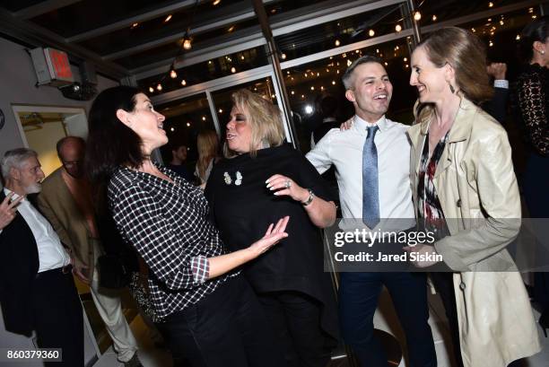 Diana DiMenna, Joanna Fisher, Joshua Beamish and Wendy Whelan attend Joshua Beamish + MOVETHECOMPANY Premieres "Saudade" in NYC at Brooklyn Academy...