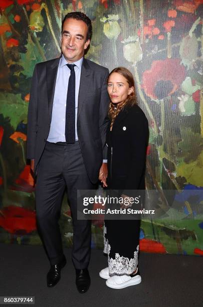 Olivier Sarkozy and Mary-Kate Olsen attend 2017 Take Home A Nude Art party and auction at Sotheby's on October 11, 2017 in New York City.