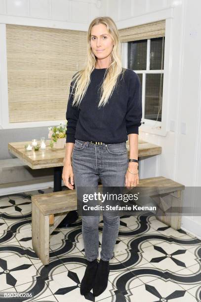 Jessica de Ruiter attends Jenni Kayne Home Collection Launch at Malibu Farm on October 11, 2017 in Malibu, California.