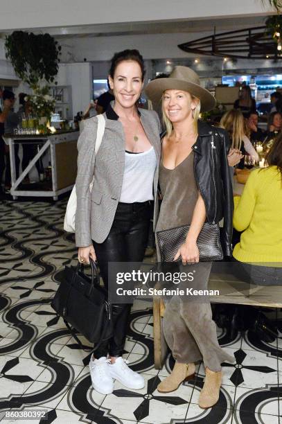 Vanessa Alexander and Lauren Brown attend Jenni Kayne Home Collection Launch at Malibu Farm on October 11, 2017 in Malibu, California.